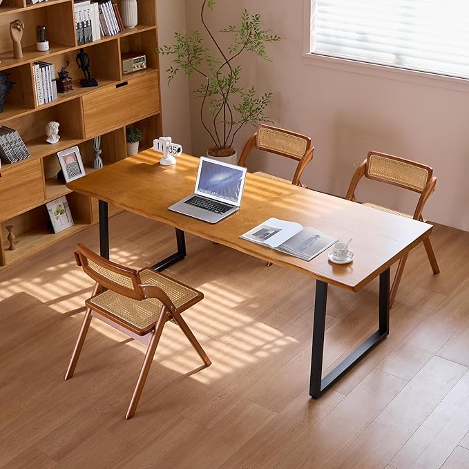Modern Solid Wood Executive Desk – Spacious and Minimalist Home Office - Image 6