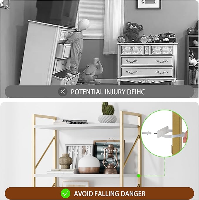Shintenchi 5 Tiers Bookshelf, Classically Tall Bookcase Shelf, Industrial Book - Image 7