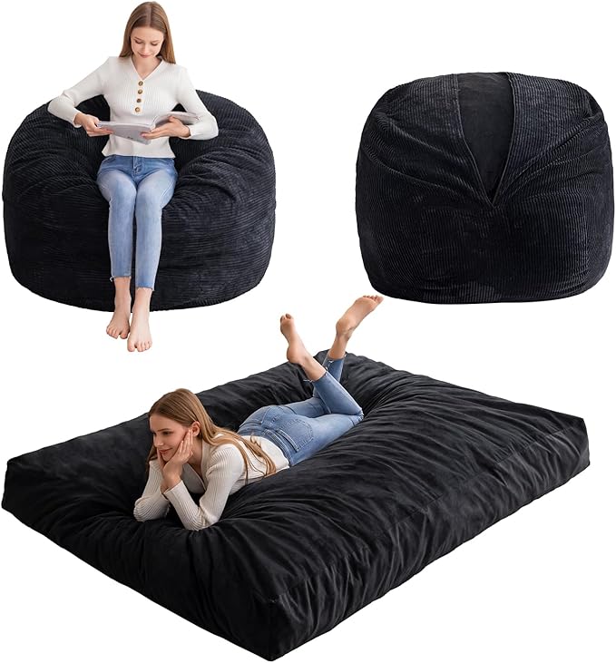 HIGOGOGO Giant Bean Bag Chair Bed by HIGOGOGO