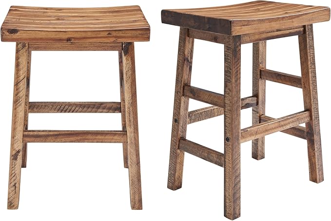 Alaterre Furniture Durango 26-Inch Industrial Wood Counter-Height Stools – Set - Image 8