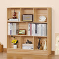LEYAOYAO 8 Cube Bookshelf with Base, 3 Tier Mid-Century Modern Natural Bookcase by LEYAOYAO-Findtheshiningpointofyourideallife%EF%BC%81