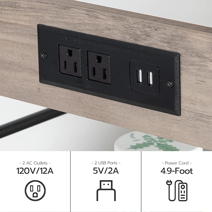 HOOBRO Kitchen Island with Storage, Kitchen Island Table with Power Outlet - Image 5