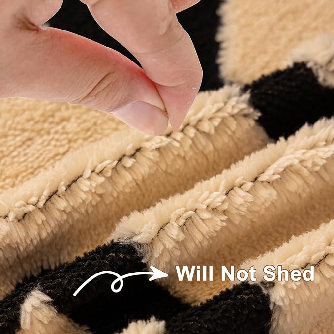 HANDONTIME Boho Sofa Covers for Dogs Black and White Sofa Covers for 3 Cushion - Image 3