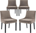 COLAMY Modern Dining Chairs Set of 4, Upholstered Corduroy Accent Side Leisure by COLAMYINC