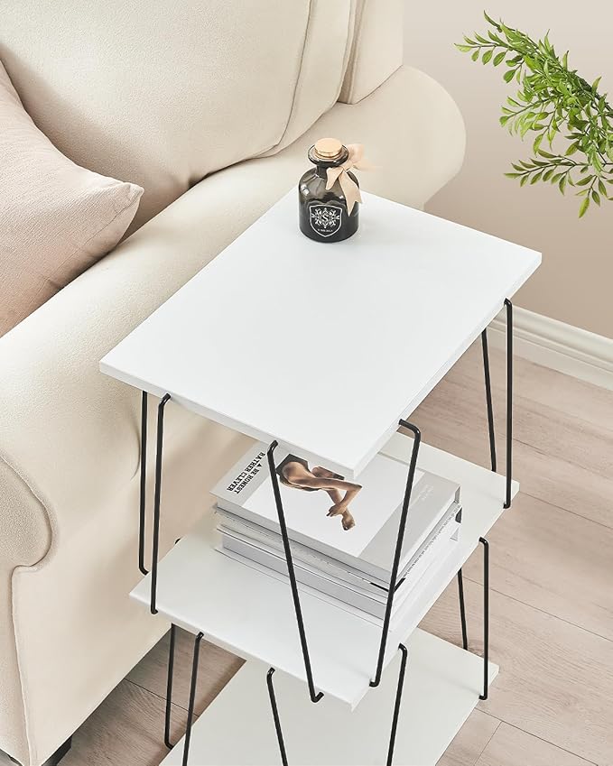 Tall Side Table, Small End Table, 29 inch High Accent Table, Bedside Table - Image 5