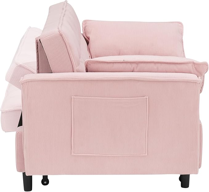 Ball & Cast Convertible Sofa Bed, Loveseat Sleeper Sofa W/Pull-Out Bed - Image 12