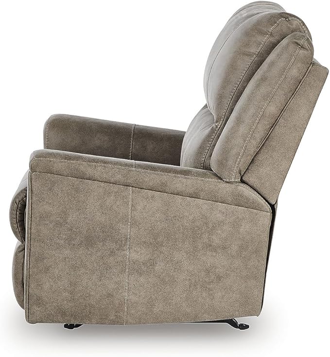 Signature Design by Ashley Skymaker Modern Faux Leather Manual Rocker Recliner - Image 5