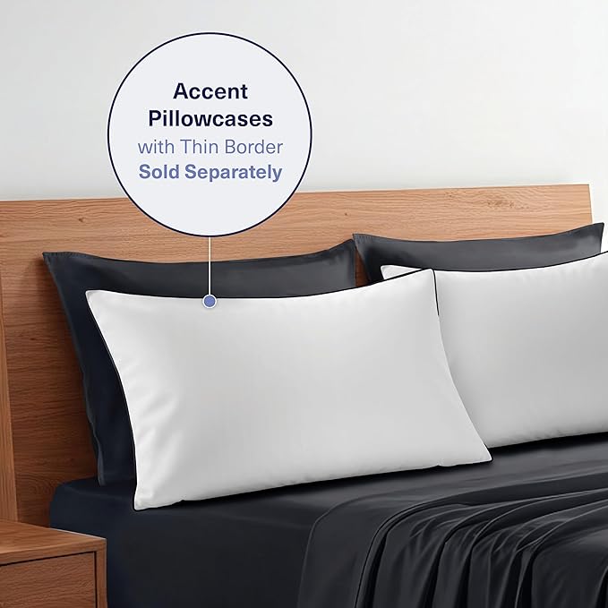 Kickoff Viscose Bamboo Sheets California King Size 4-pc 100% Organic Bamboo - Image 9