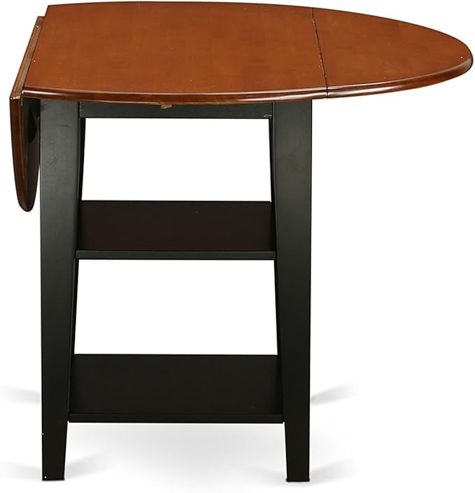East West Furniture SUNI5-BCH-LC 5 Piece Dining Table Set - Image 5