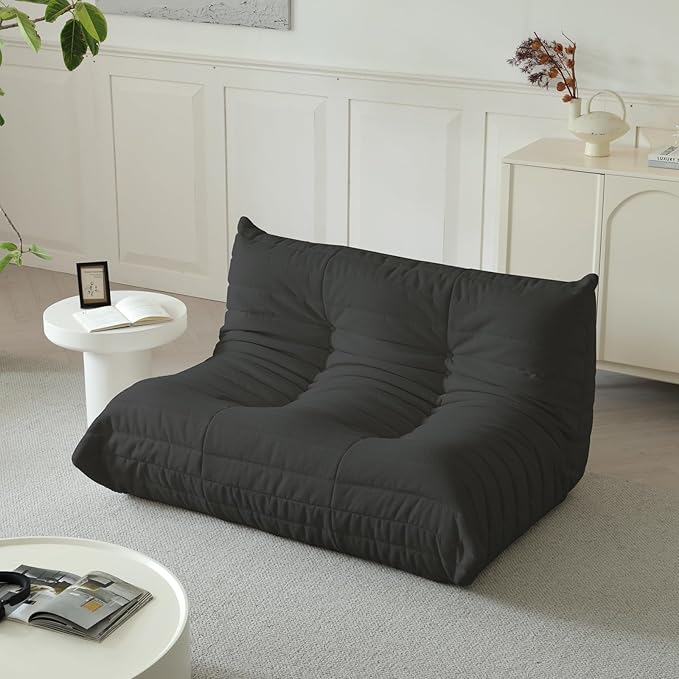 Luxury Sofa Couch Chair, Lazy Floor Seating, Fireside Bean Bag Chair, Ergonomic by BBORR
