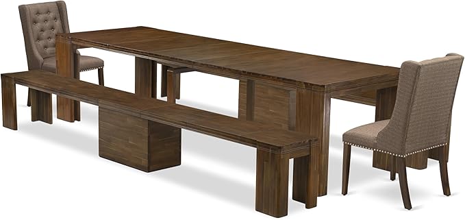 X02FO-208-18 - 5 Pieces Dining Room Set contains an Extendable Rectangle - Image 2