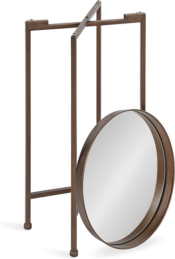 Kate and Laurel Celia Round Metal Foldable Accent Table - Image 6