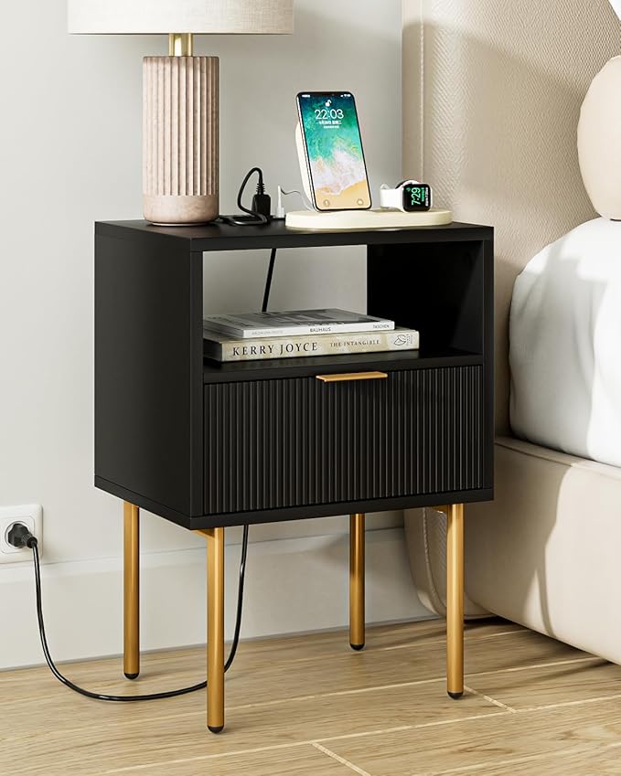 Nightstand, Small Bedside Table by AEPOALUA