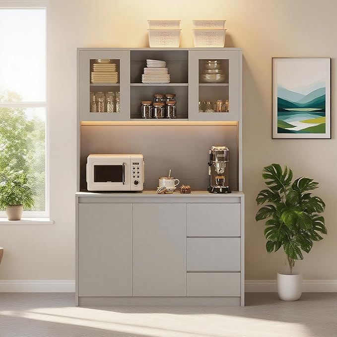 Kitchen Pantry Cabinet, Kitchen Storage Hutch by Garvee