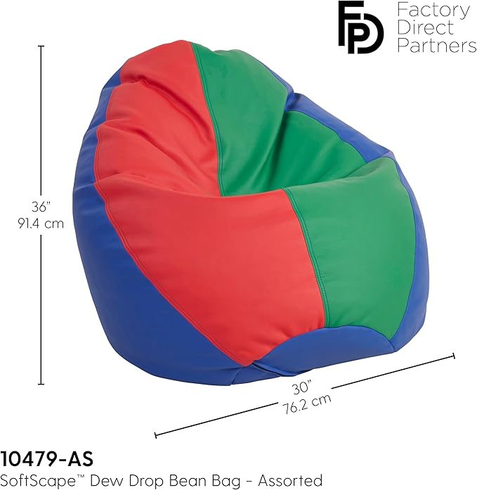 FDP SoftScape Dew Drop Bean Bag Chair - Image 3