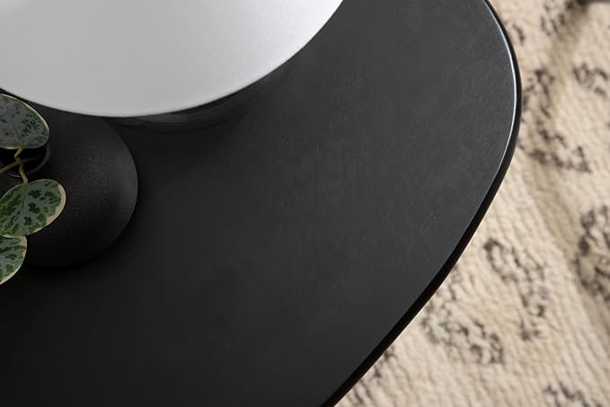 Kate and Laurel Tortola Modern Irregular Round Side Table, Transitional Pebble - Image 6