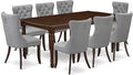 East West Furniture DODA9-MAH-27 9 Piece Dining Set Includes a Rectangle by EastWestFurniture