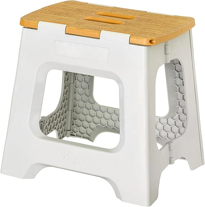 Vigar Compact Step Stool Foldable, 12-1/2-inch Step Stools by VIGAR