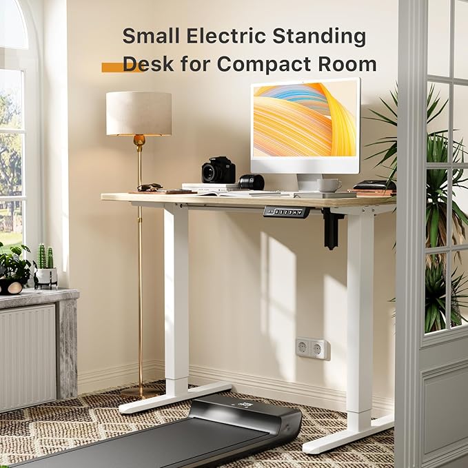 JOY worker Small Electric Standing Desk, Sit to Stand Desk Workstation - Image 3