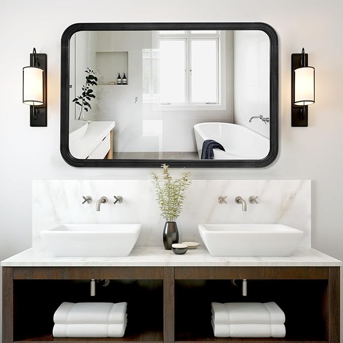 WallBeyond Wood Bathroom Mirror - Image 8