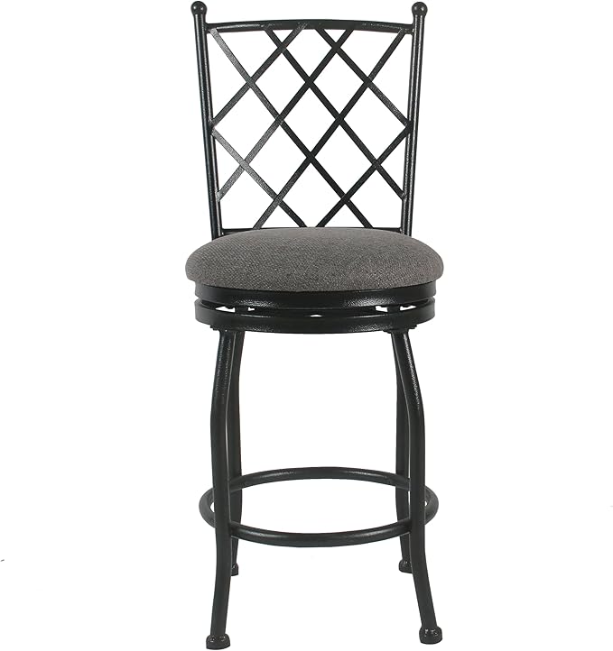 HomePop Home Decor | Metal Counter Height Bar Stools | 24" Bar Stools - Image 4
