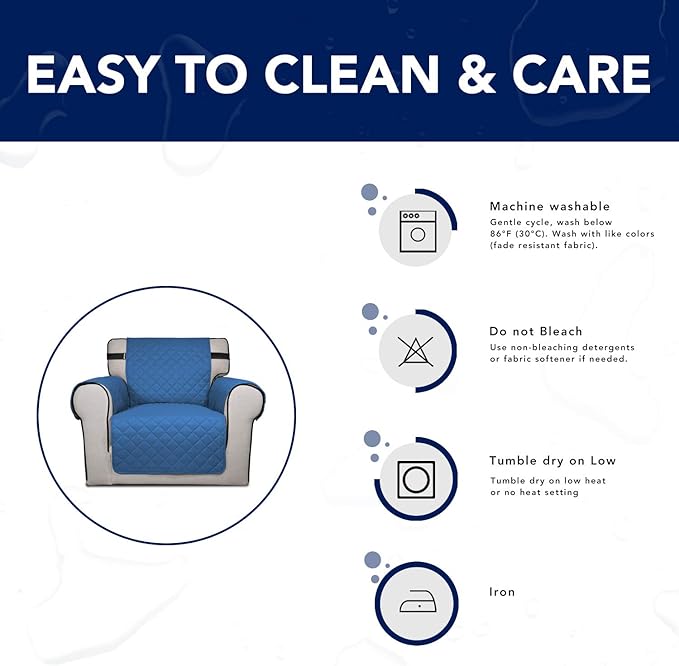 PureFit Reversible Sofa Couch Cover Water Resistant Couch Covers - Image 7