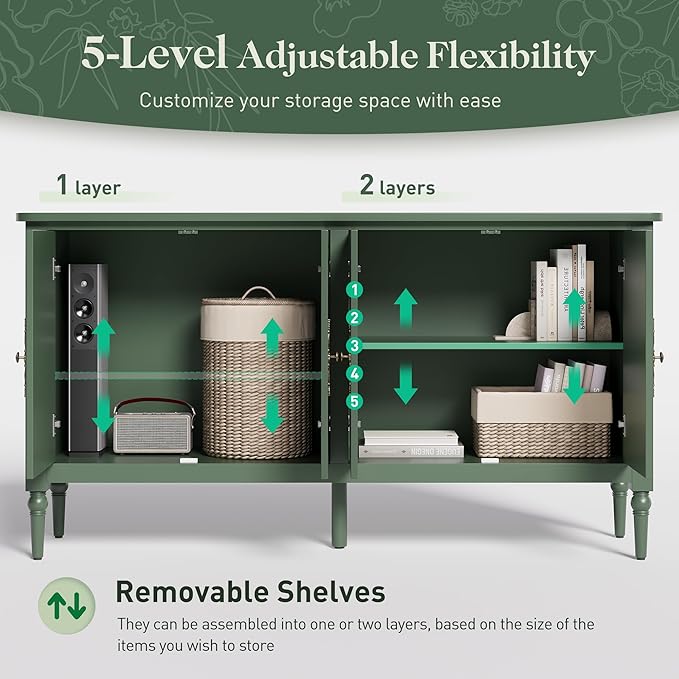 Large Sideboard Buffet Cabinet - Image 4