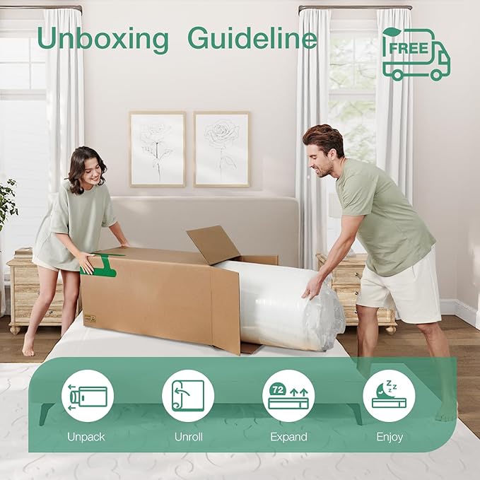Novilla Mattress XL Twin Size, 12 Inch Gel Memory Foam Mattress in a Box - Image 7