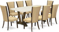East West Furniture V727VE703-9 9 Piece Kitchen Table Set Includes a Rectangle by EastWestFurniture