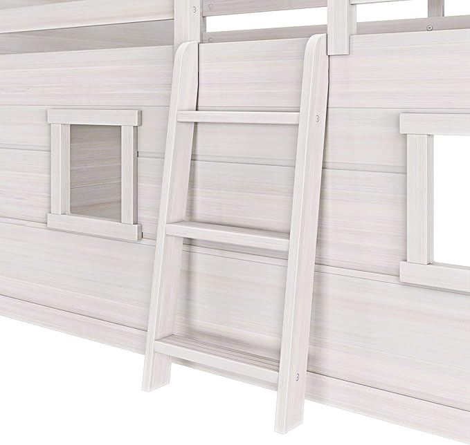 Max & Lily Modern Farmhouse Twin Low Loft Bed - Image 5