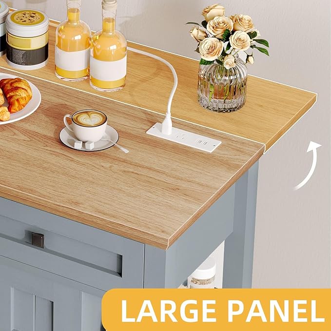 DWVO Rolling Kitchen Island - Image 5