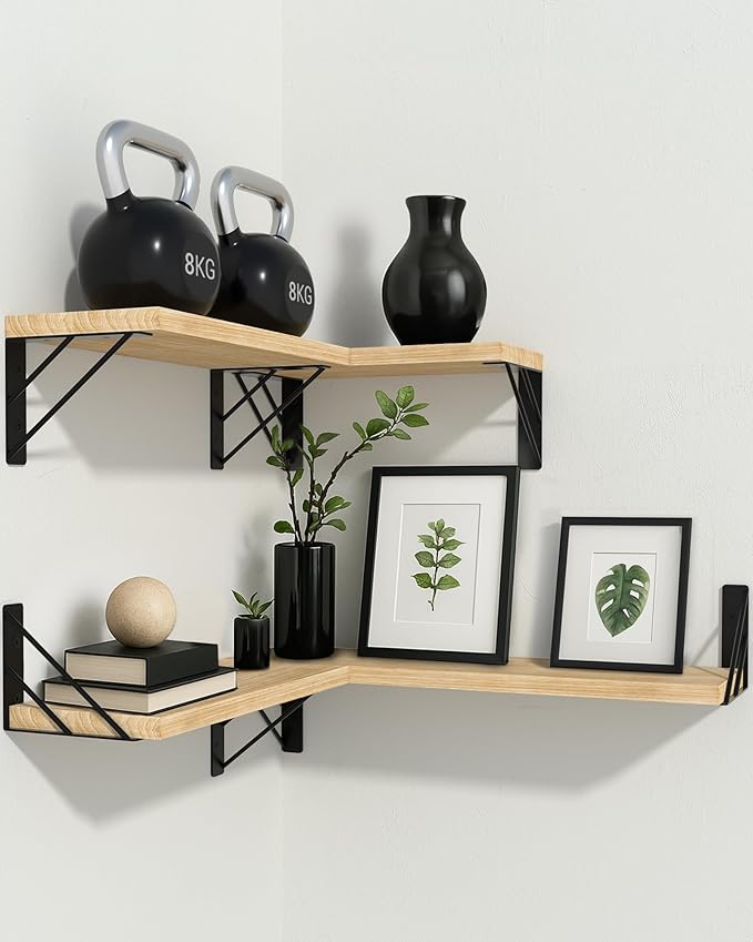 BAYKA Wall Shelves for Bedroom Decor, Floating Wall Shelves for Living Room - Image 2