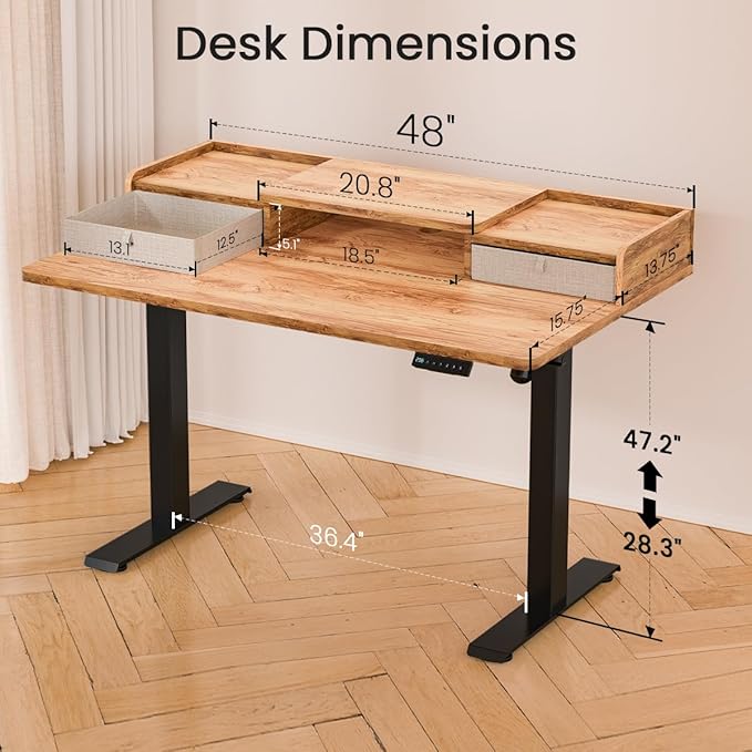 48x30 Inch Electric Standing Desk - Image 7