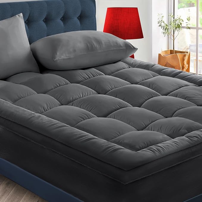 CYMULA California King Mattress Topper, Extra Thick 3D Snow Down Alternative by CYMULA