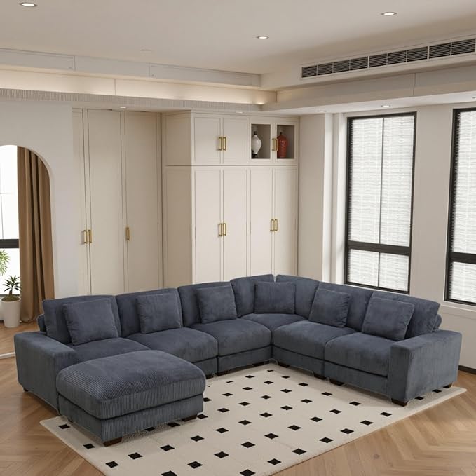 L Shaped Sectional Couches for Living Room, Stylish Sectional Loveseat Sofa - Image 4