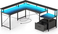 Rolanstar L Shaped Gaming Desk by Rolanstar