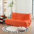 N&V Fireside Loveseat, Mid Century Armless Twin Size Floor Sofa, Soft Premium by NV