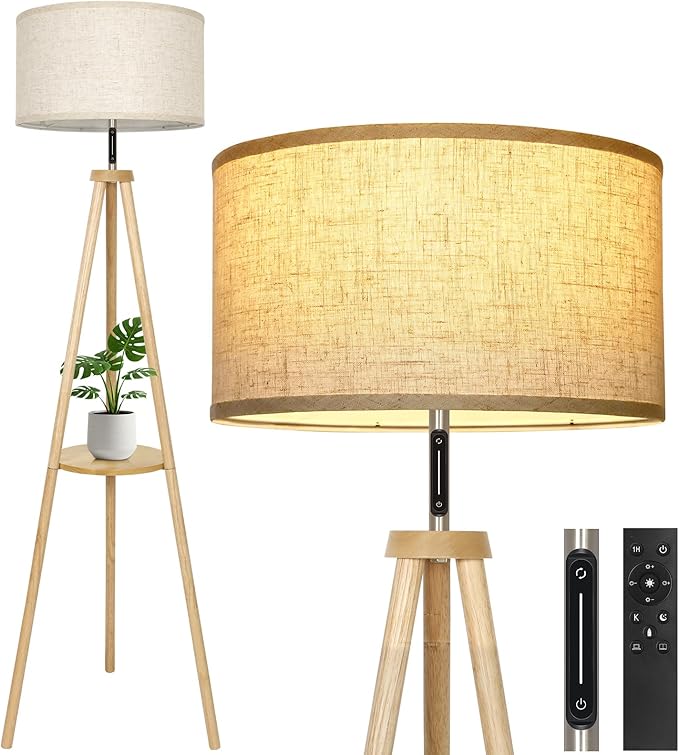 OUTON Wood Tripod Floor Lamp by OUTON