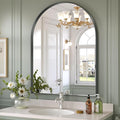 Brightify Black Arched Mirror, 32 x 42 Inch Arch Wall Mirror, Metal Frame Black by Brightify