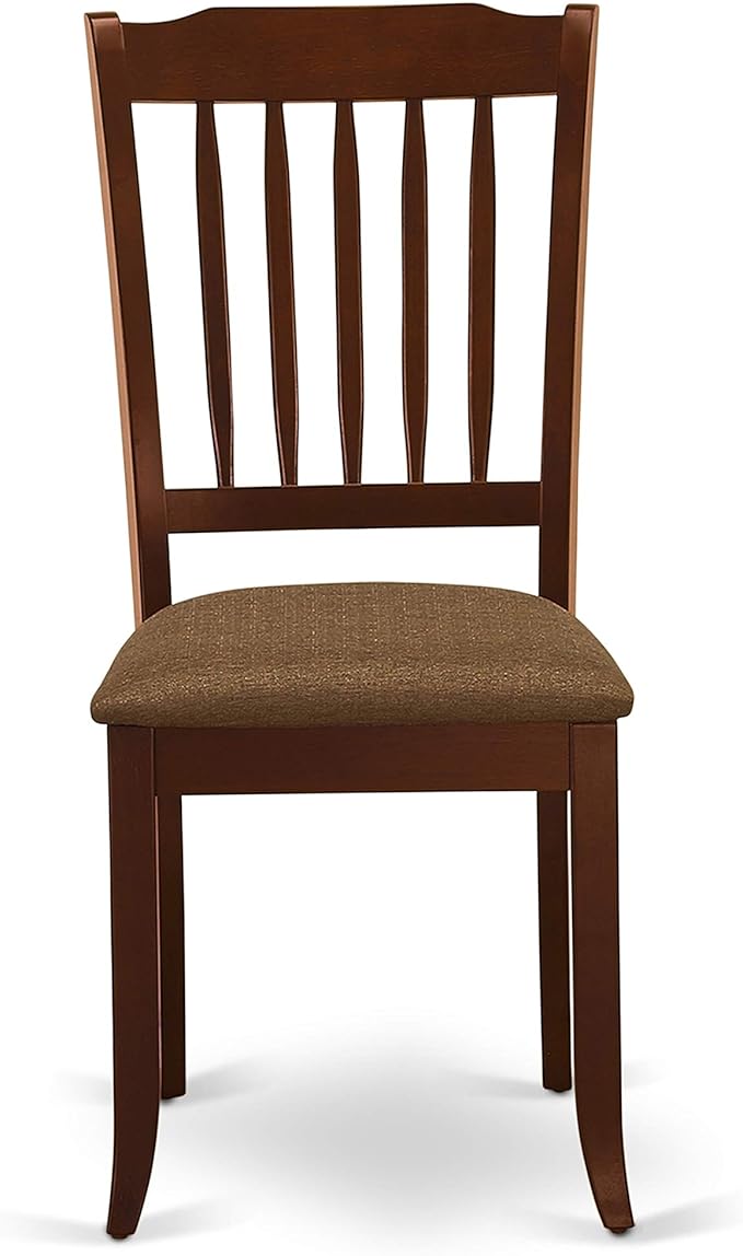 East West Furniture NODA5-MAH-C 5 Piece Dining Table Set - Image 8