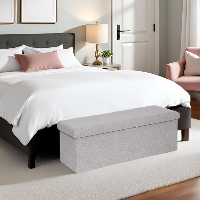 43 Inches Storage Ottoman Bench - Image 7