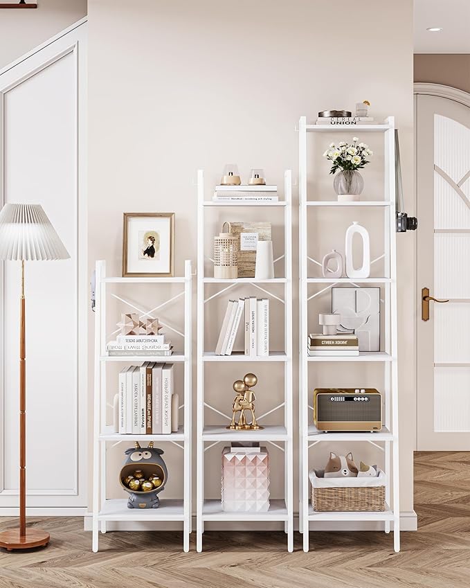 Ladder Shelf, Bookshelf Bookcase, Freestanding Corner Storage Shelve - Image 6
