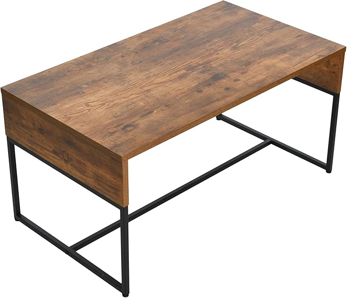 Household Essentials Wrap Rectangular Coffee Table Rustic Hickory Wood Grain - Image 6