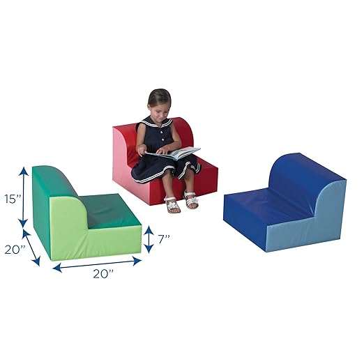 Children's Factory Library Chair, Flexible Seating Classroom Furniture - Image 3