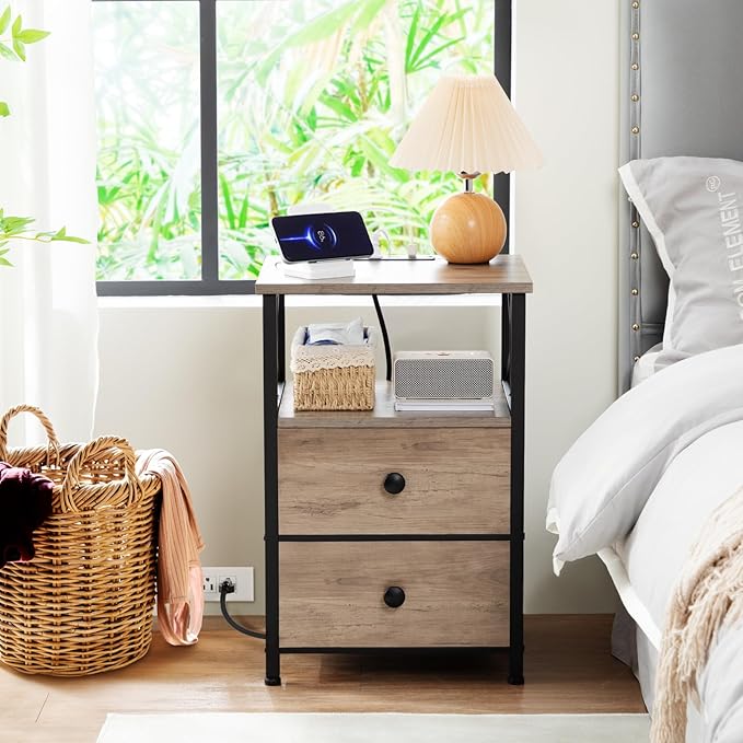 AMHANCIBLE Night Stand, Nightstand - Image 2