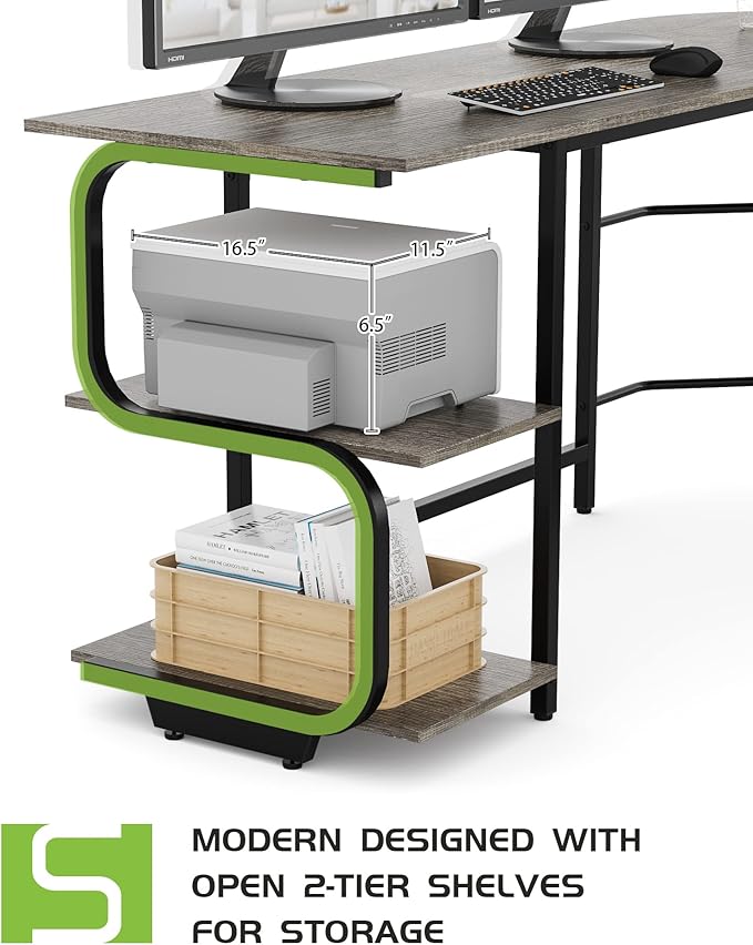 Teraves Reversible L Shaped Desk - Image 6