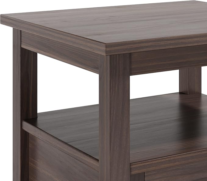 SIMPLIHOME Warm Shaker SOLID WOOD 20 inch Wide Rectangle Transitional End Table - Image 6