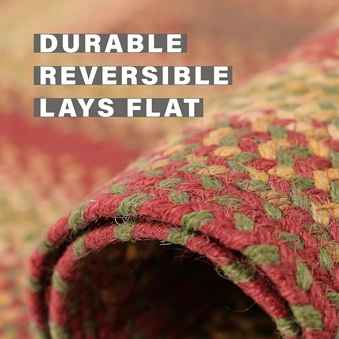 Cider Barn Cranberry Red Round Braided Rug, Dining Room, Everywhere - Image 4