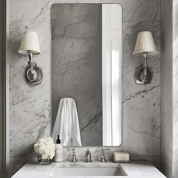 ANDY STAR Brushed Nickel Mirrors by ANDYSTAR