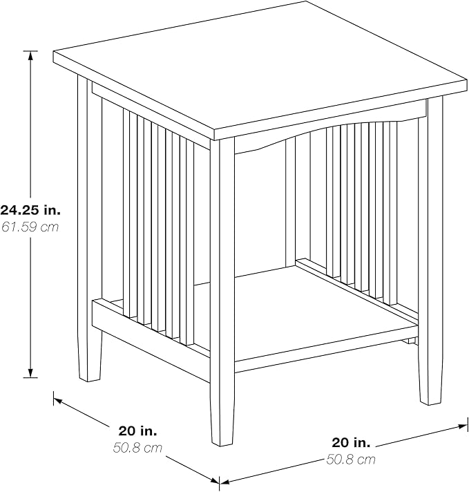 OSP Home Furnishings Sierra Side Table - Image 3